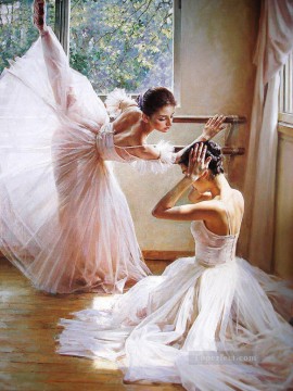 Dancing Ballet Painting - Ballerinas Guan Zeju14
